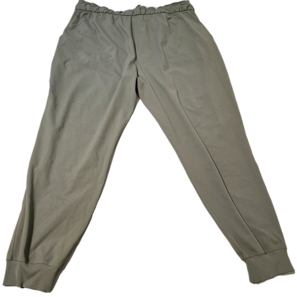 Lululemon Dance Studio Joggers Olive Green Drawstring Pockets Size 18